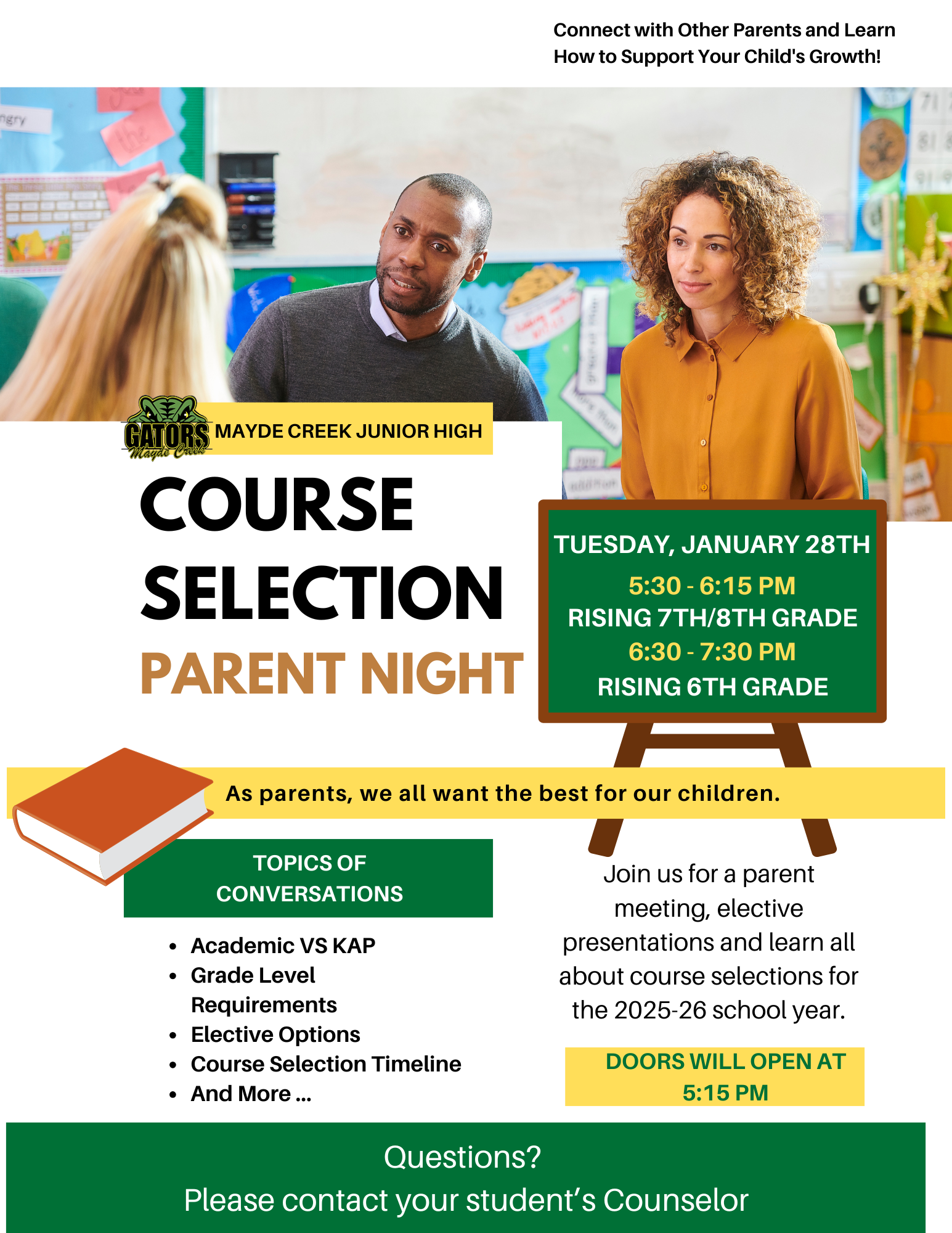 Course Selection Parent Night - January 28th 